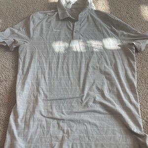 Lululemon Athletica Light Gray Polo Shirt